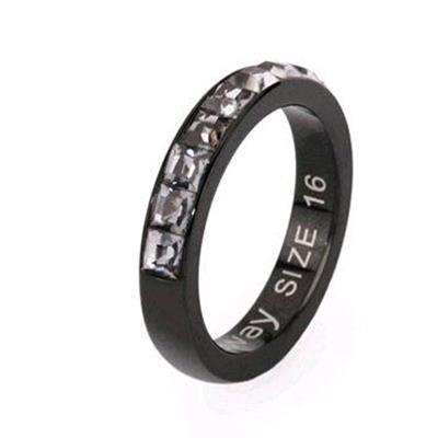 Midnight Clarity Band with Crystal Accents