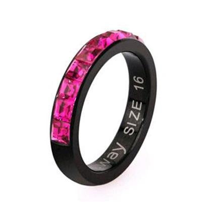 Midnight Bloom Crystal Ring