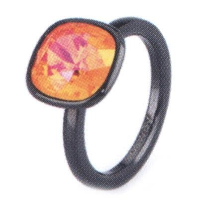 Ember Glow Faceted Crystal Ring