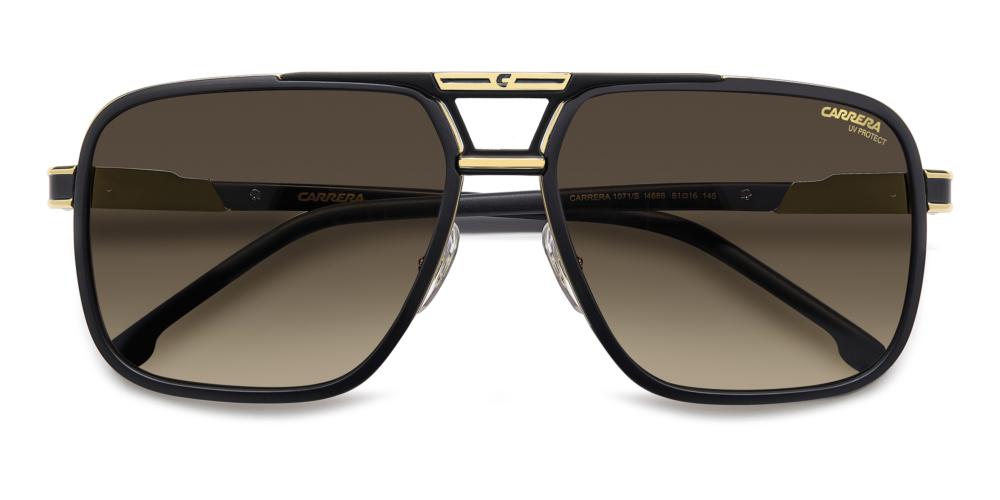 Timeless Aviator in Gold and Black Gradient
