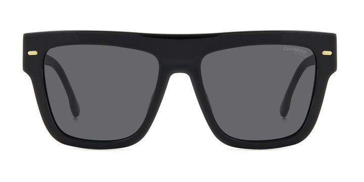 Sleek Black Acetate Frame with Gold Accents