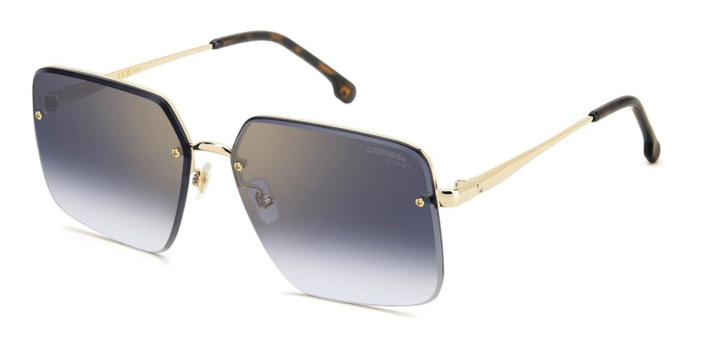 Elegant Gradient Grey Square Sunglasses with Tortoiseshell Temples