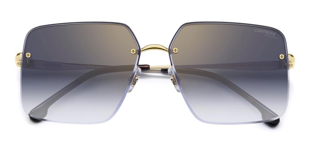 Elegant Gradient Grey Square Sunglasses with Tortoiseshell Temples