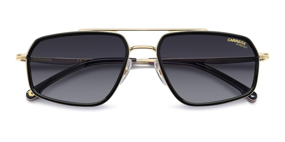 Timeless Square Aviator Vision in Gold and Black