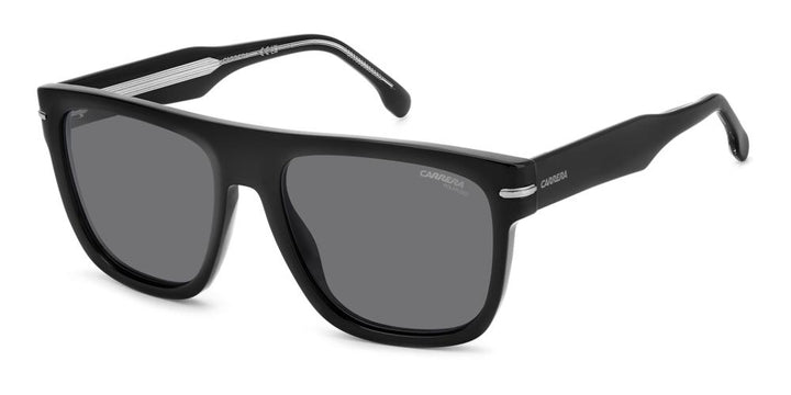 Sleek Black Acetate Sunglasses with Dark Gray Lenses