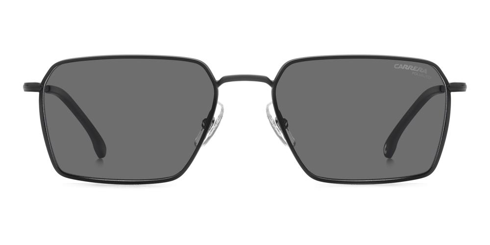 Sleek Square-Frame Sunglasses in Black Metal