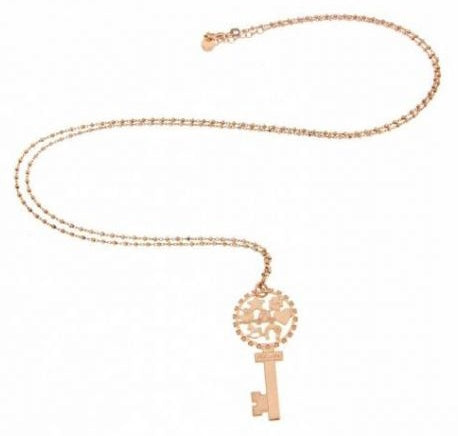 Radiant Rose Gold Pendant Necklace with Elegant Charm