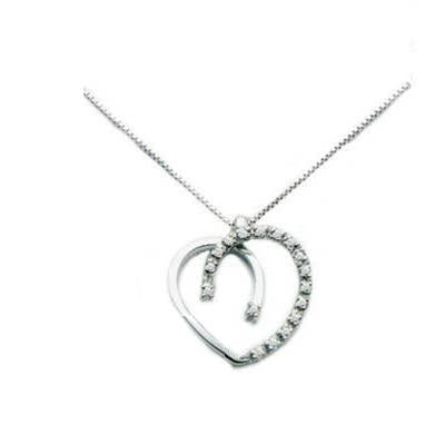 Radiant Heart-Shaped Pendant with Sparkling Accents