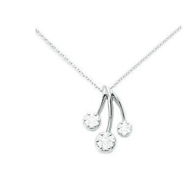 Radiant Minimalist Diamond Pendant Necklace