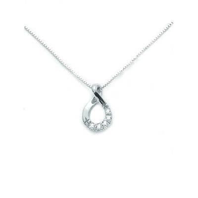 Timeless Silver Pendant with Sparkling Clarity