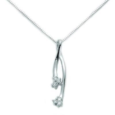 Radiant Elegance Diamond Pendant Necklace