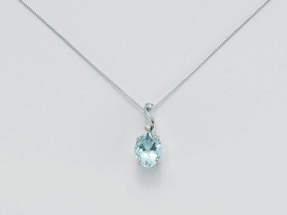 Aquamarine Radiance Pendant Necklace