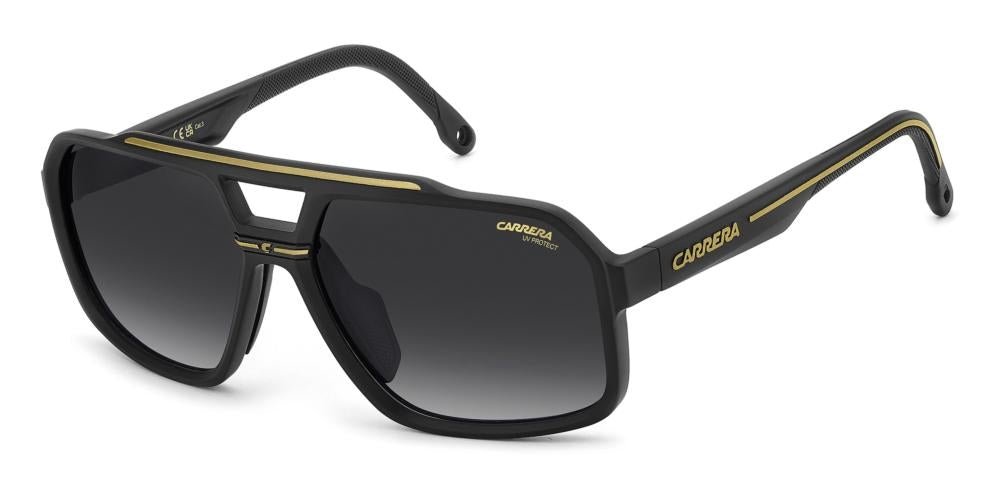 Striking Aviator with Black and Gold Accents