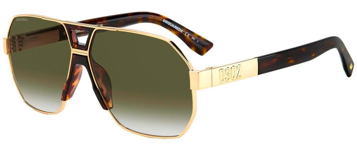 Timeless Aviator with Green Gradient Lenses