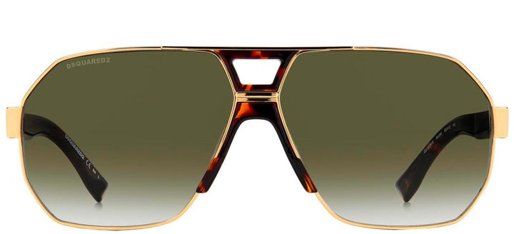 Timeless Aviator with Green Gradient Lenses