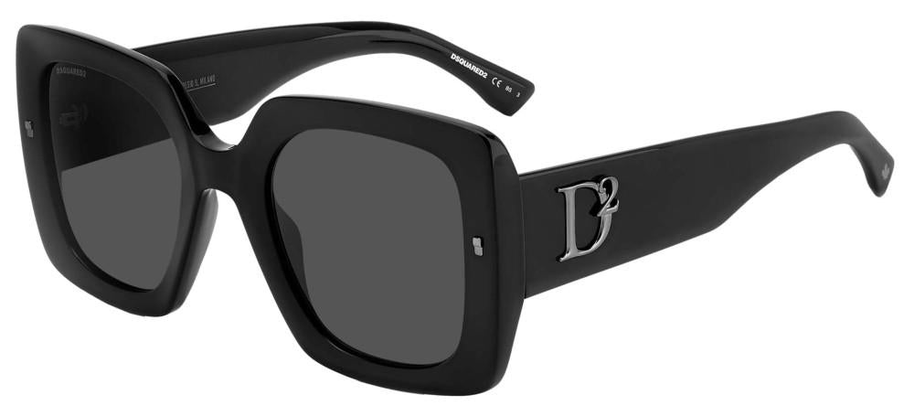 Sleek Black Square Frame Sunglasses