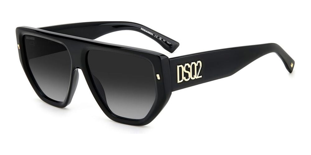 Sleek Black Gradient Acetate Frame