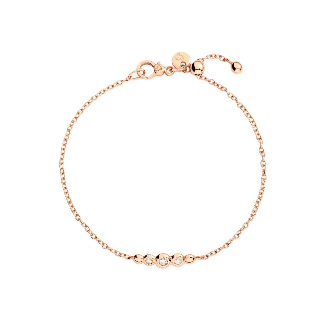 Radiant Embrace Rose Gold Diamond Bracelet