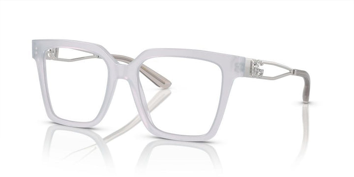 Translucent White Elegance with Silver Accents