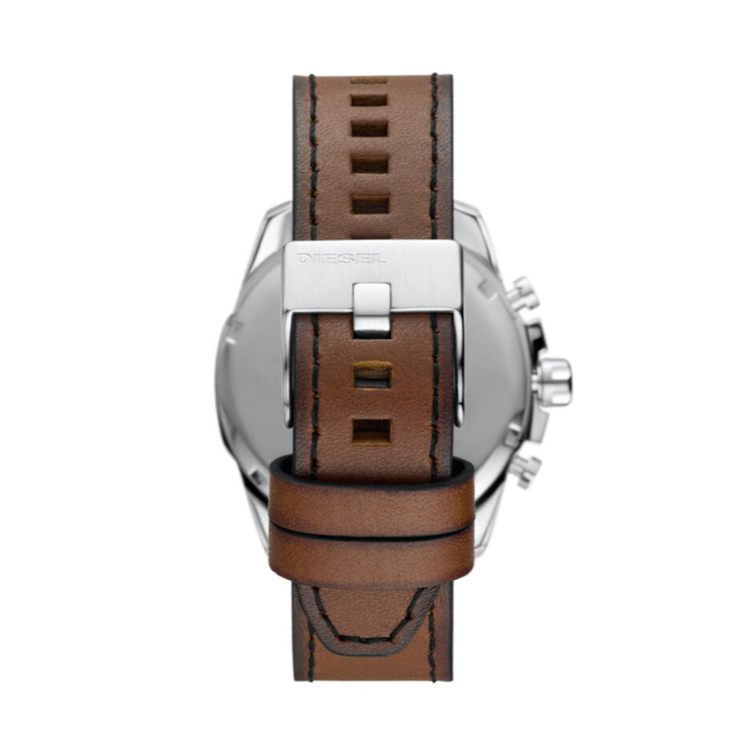 Diesel Chronograph Watch with Leather Strap