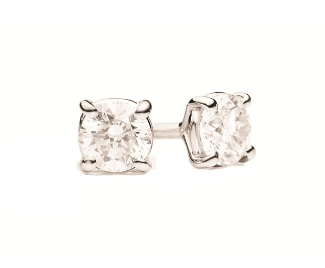 Timeless Clarity Diamond Studs in White Gold