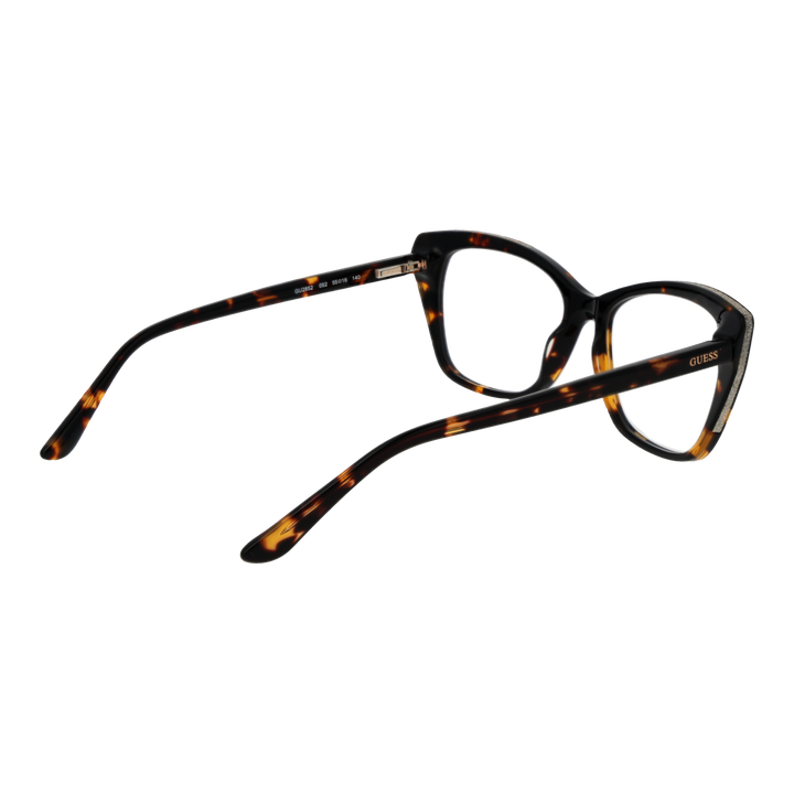 Tortoise shell cat-eye eyeglasses for Women in plastic frame with glittered upper edges