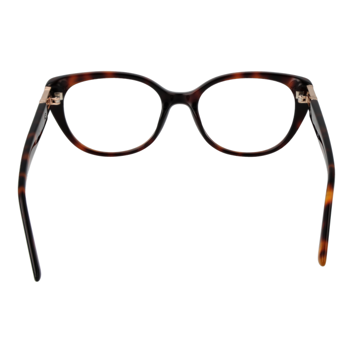 Tortoiseshell cat-eye eyeglasses in glossy plastic with gold &