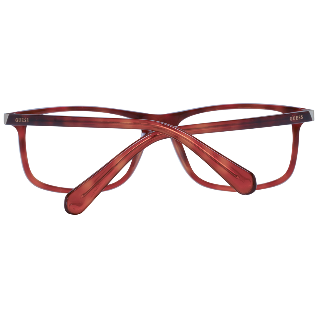 Tortoise brown rectangular full-rim eyeglasses in plastic with metal hinge accents, Unisex classic style