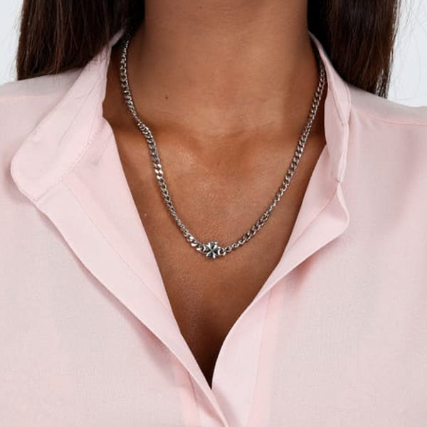 La Petite Story Minimalist Silver Chain Necklace