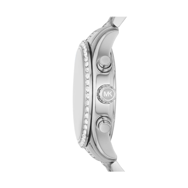 Michael Kors Silver Crystal Chronograph Watch
