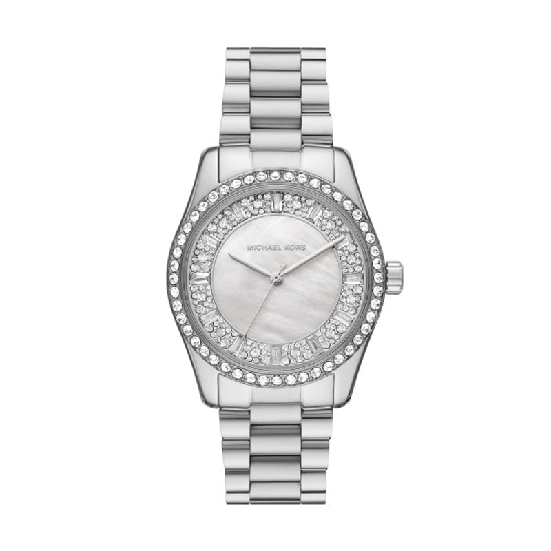 Michael Kors Silver Crystal Analog Watch