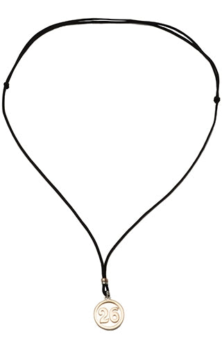 Qabala Minimalist Black and Gold Pendant