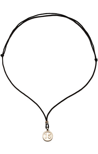 Qabala Minimalist Gold & Black Pendant Necklace