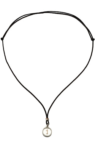 Qabala Minimalist Black and Silver Pendant