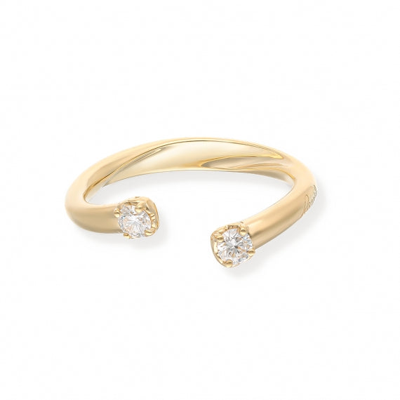 Recarlo Open Ring in Gold and Diamond