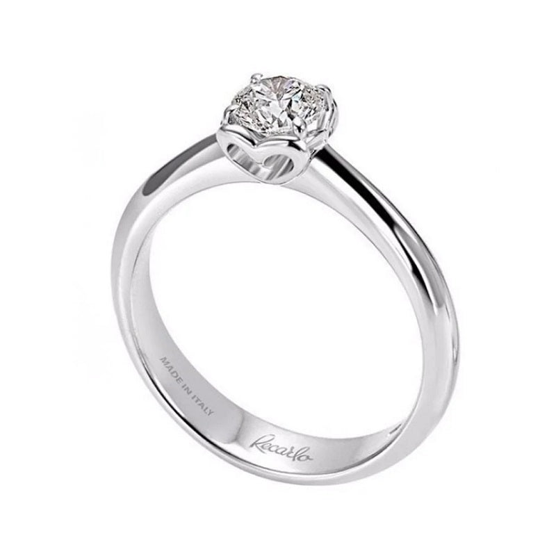 Recarlo Platinum Solitaire Ring with Diamond
