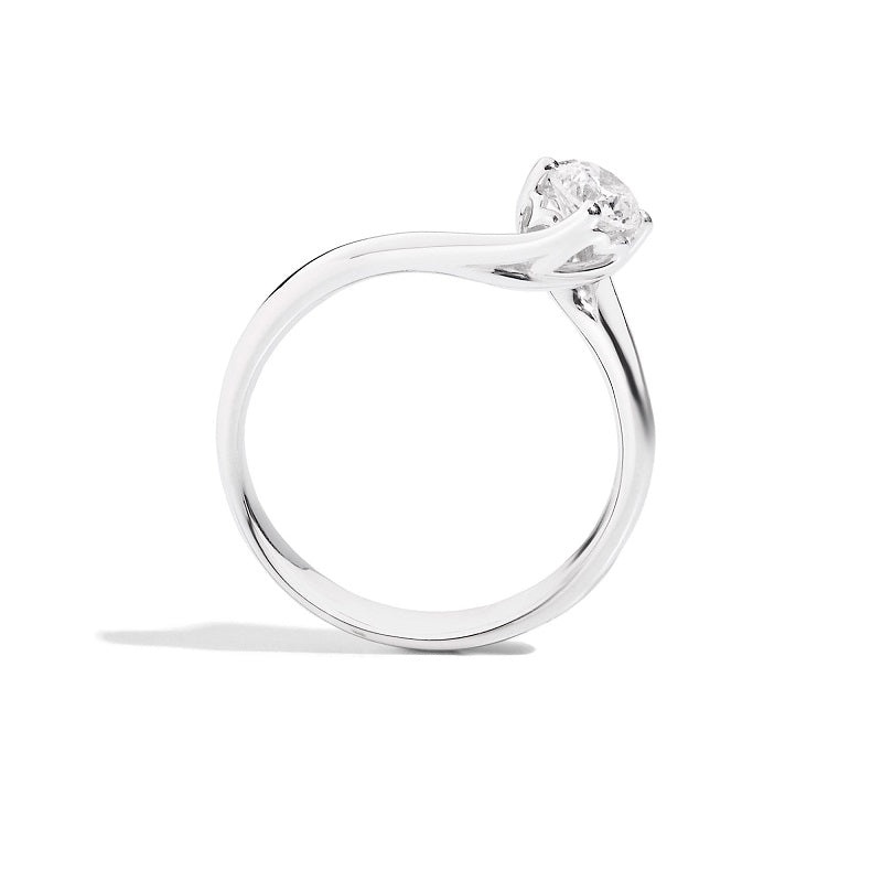 Recarlo Platinum Solitaire Diamond Ring