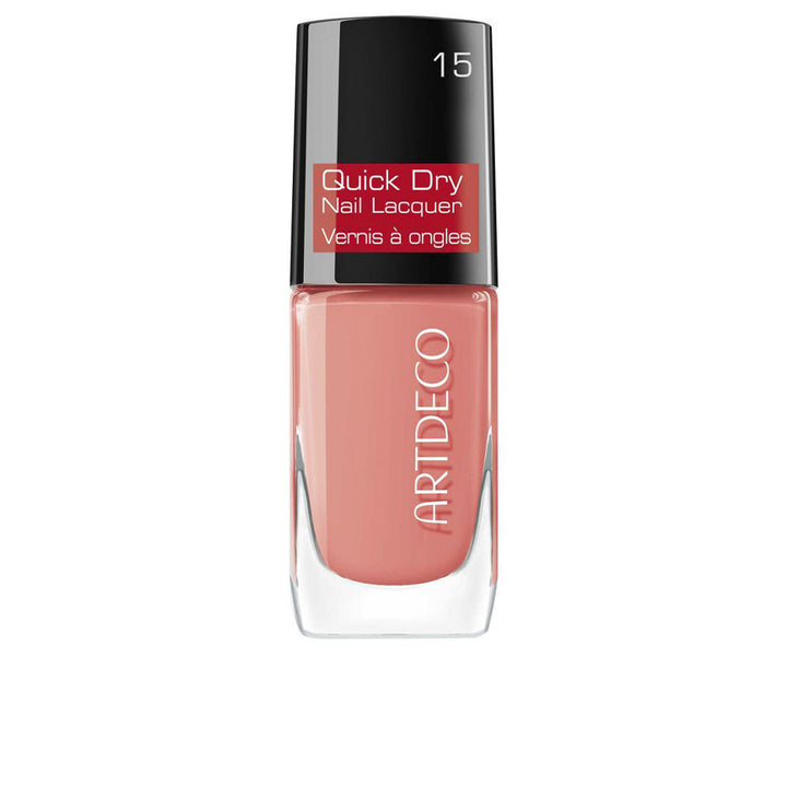 10 ml cosy rosy quick‑dry nail lacquer bottle, rosy pink shade