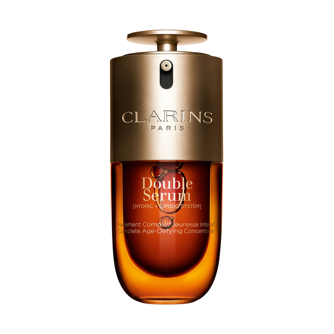 Dual-phase 50 ml serum bottle, oil and water phases, recyclable dispenser