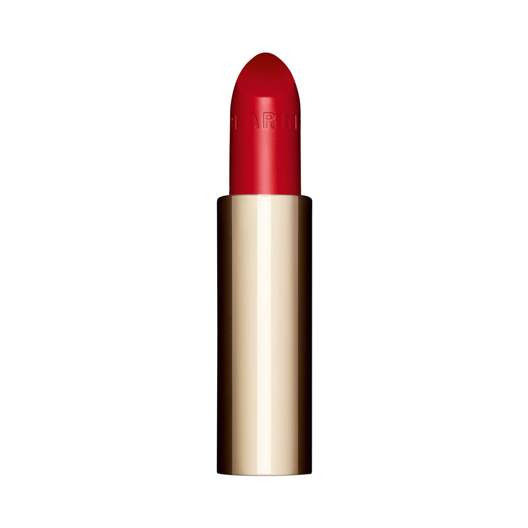 Cream satin lipstick refill in warm red shade, 3.5 g, refillable packaging