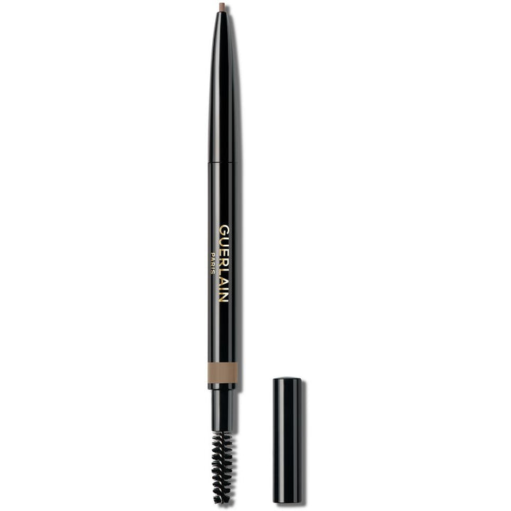 Retractable auburn brow pencil with spoolie, cream core, five shade option, Unisex