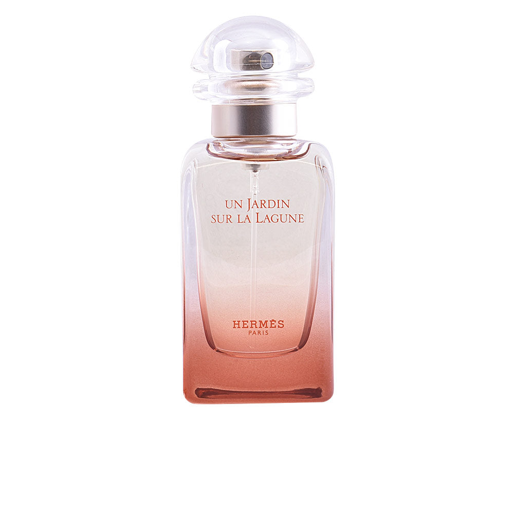 Ochre-gradient glass perfume bottle with floral-themed box, 100 ml Unisex EDT