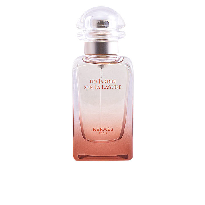 Ochre-gradient glass perfume bottle with floral-themed box, 100 ml Unisex EDT