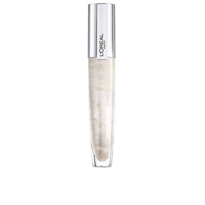 Sheer rose-toned 7 ml lip gloss tube with glossy finish, Unisex