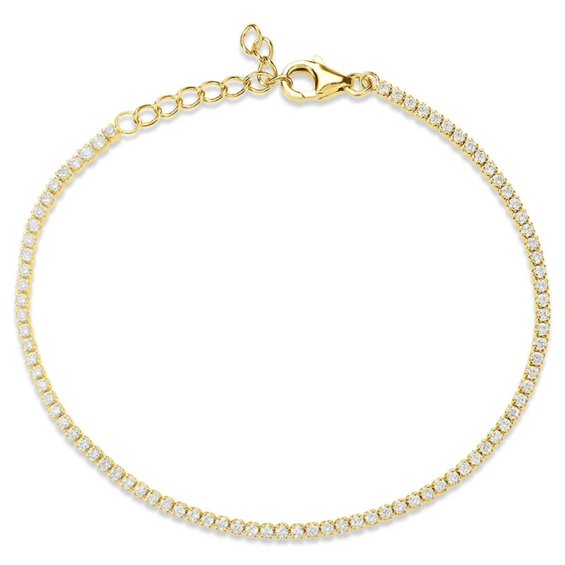 Stroili Gold Link Bracelet: bracelet with embedded sparkling stones and adjustable clasp